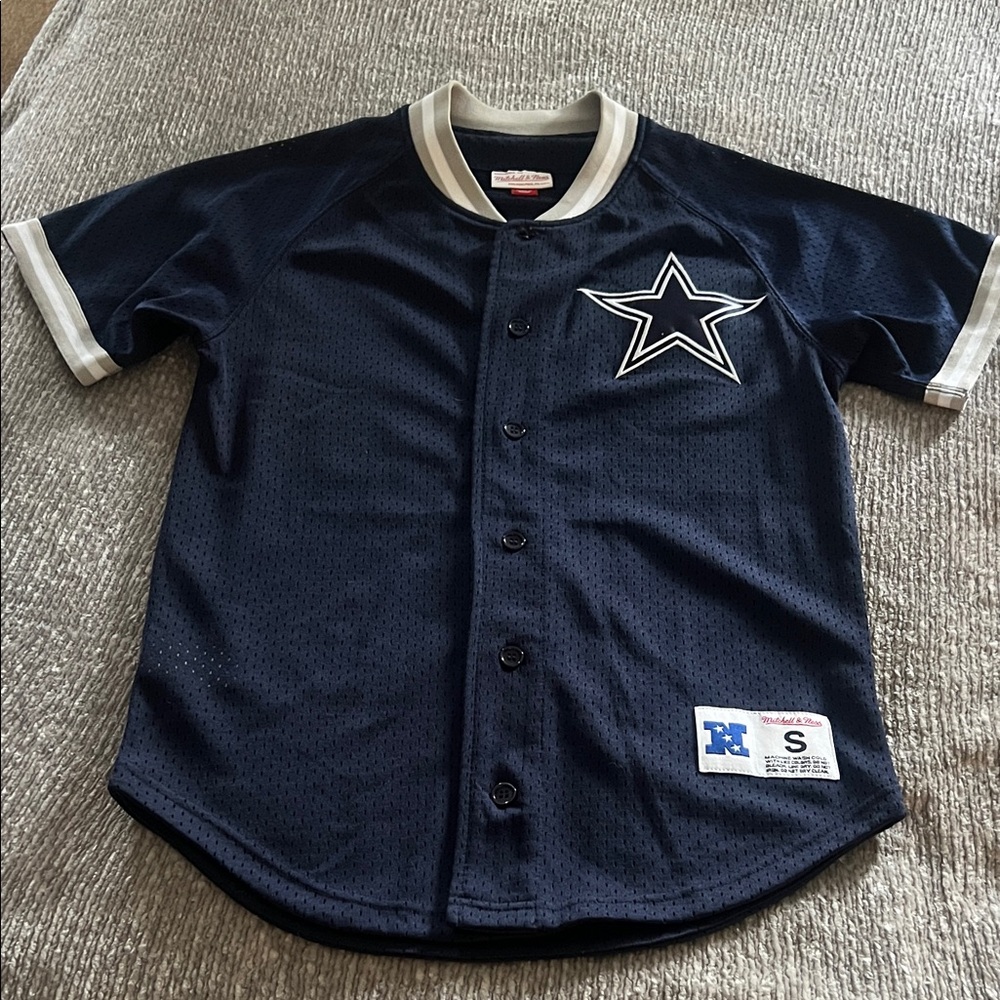 Mitchell & Ness Dallas Cowboys Baseball Jersey